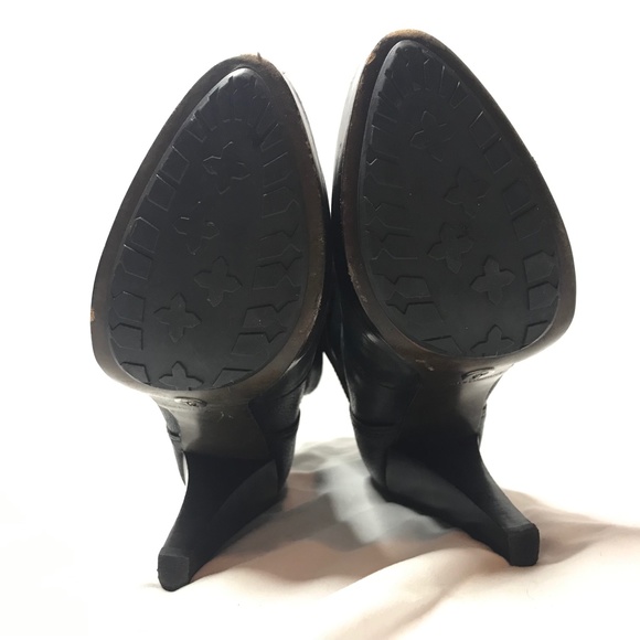 FRYE Harlow Multi Strap Boots Heel Platform - Picture 9 of 10